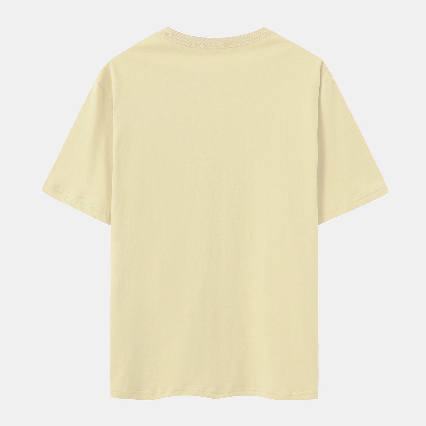 Unisex Solid Chalk Crew Neck