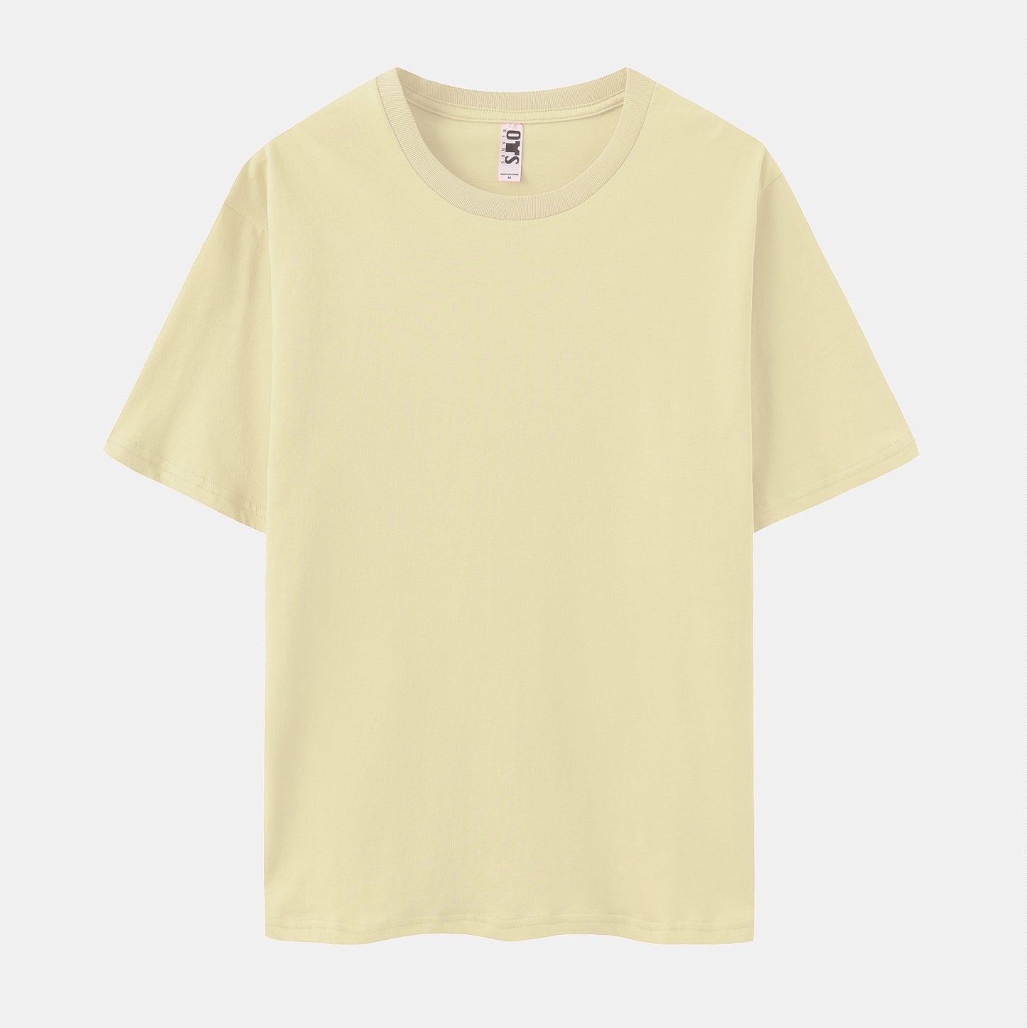 Unisex Solid Chalk Crew Neck