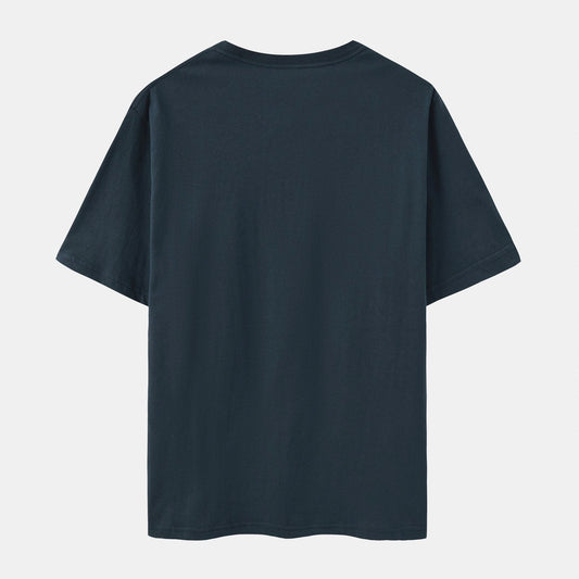 Unisex Solid Columbia Navy Crew Neck