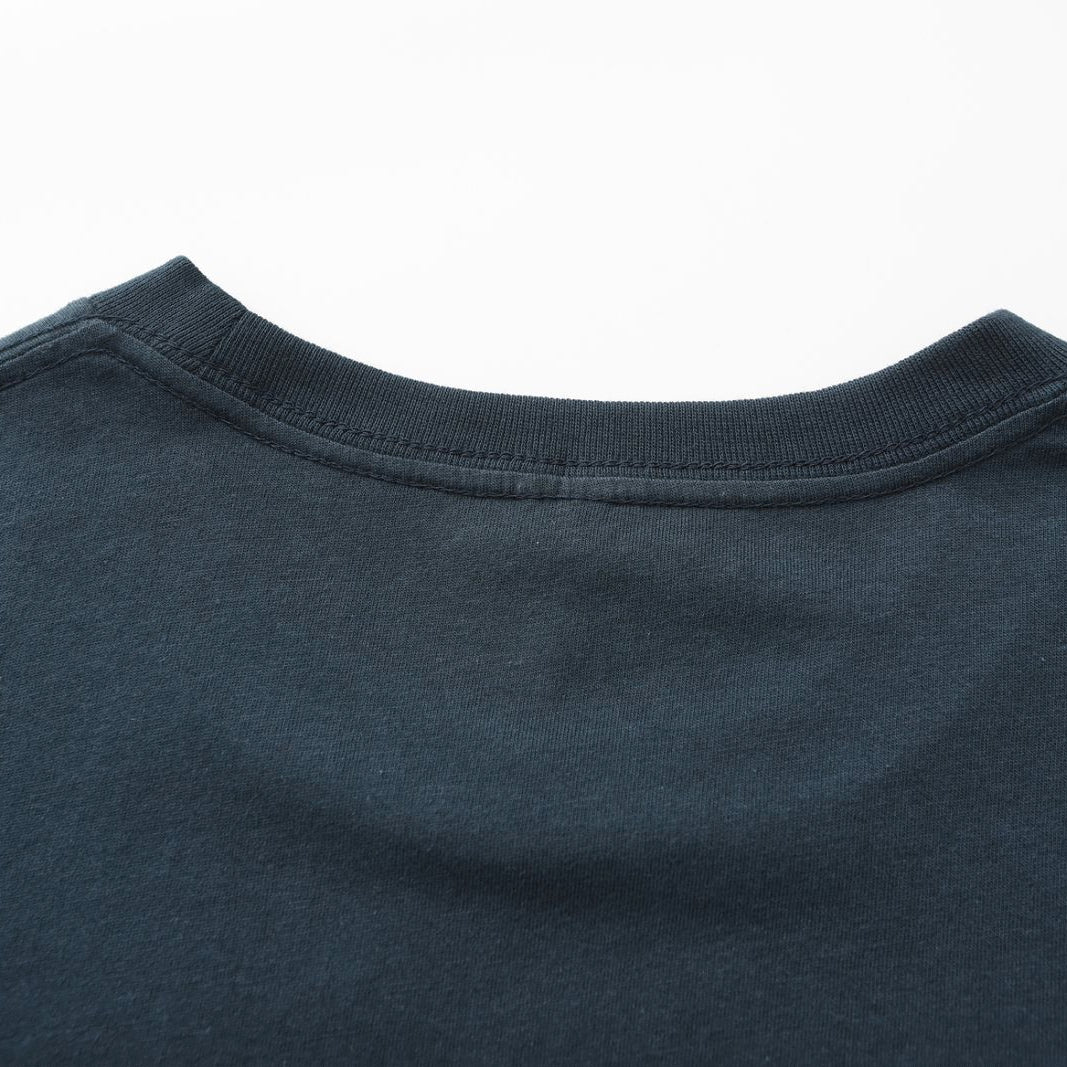 Unisex Solid Columbia Navy Crew Neck