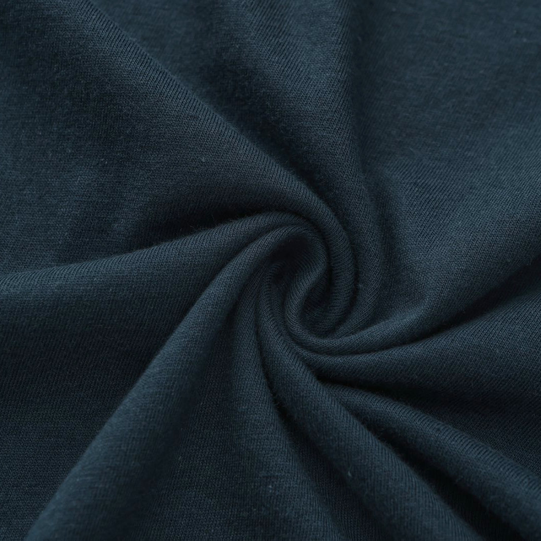 Unisex Solid Columbia Navy Crew Neck