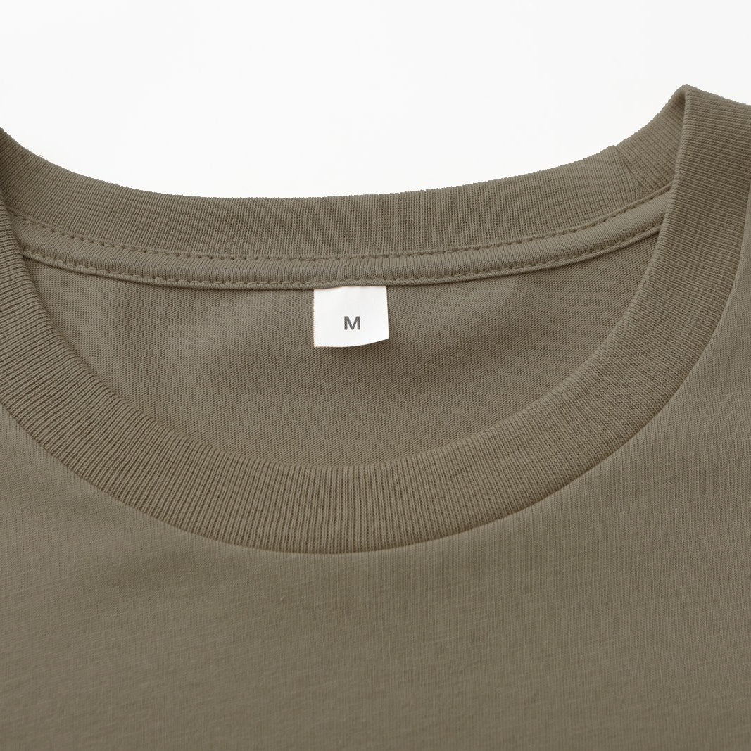 Unisex Solid Iron Crew Neck