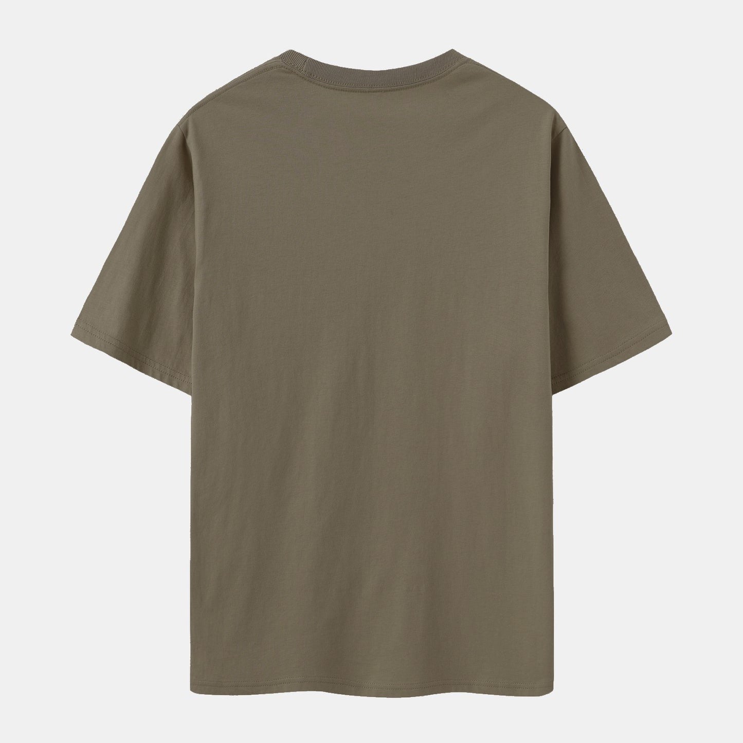 Unisex Solid Iron Crew Neck