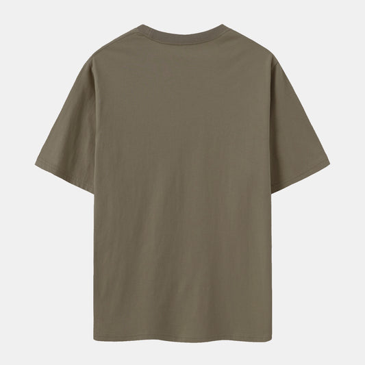 Unisex Solid Iron Crew Neck