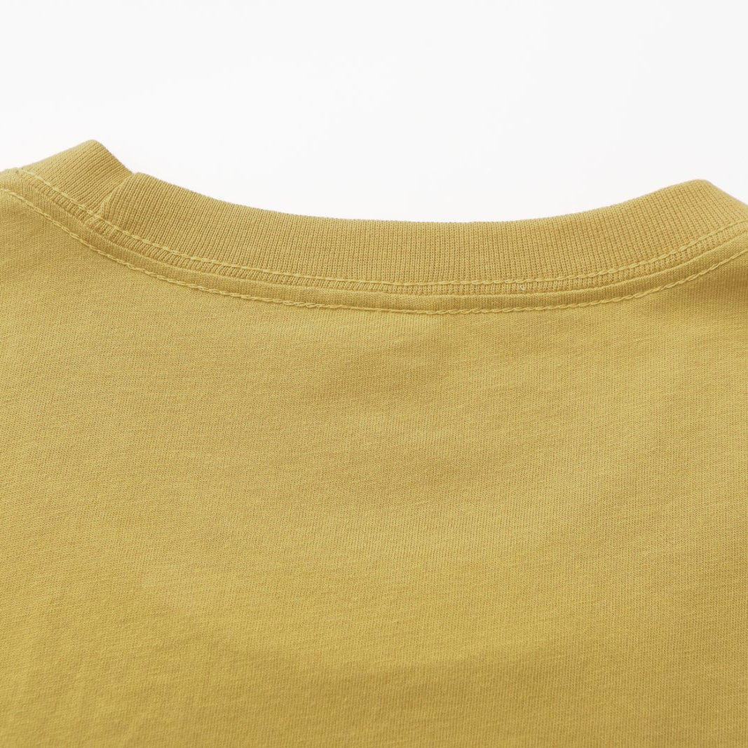 Unisex Solid Light Camel Crew Neck