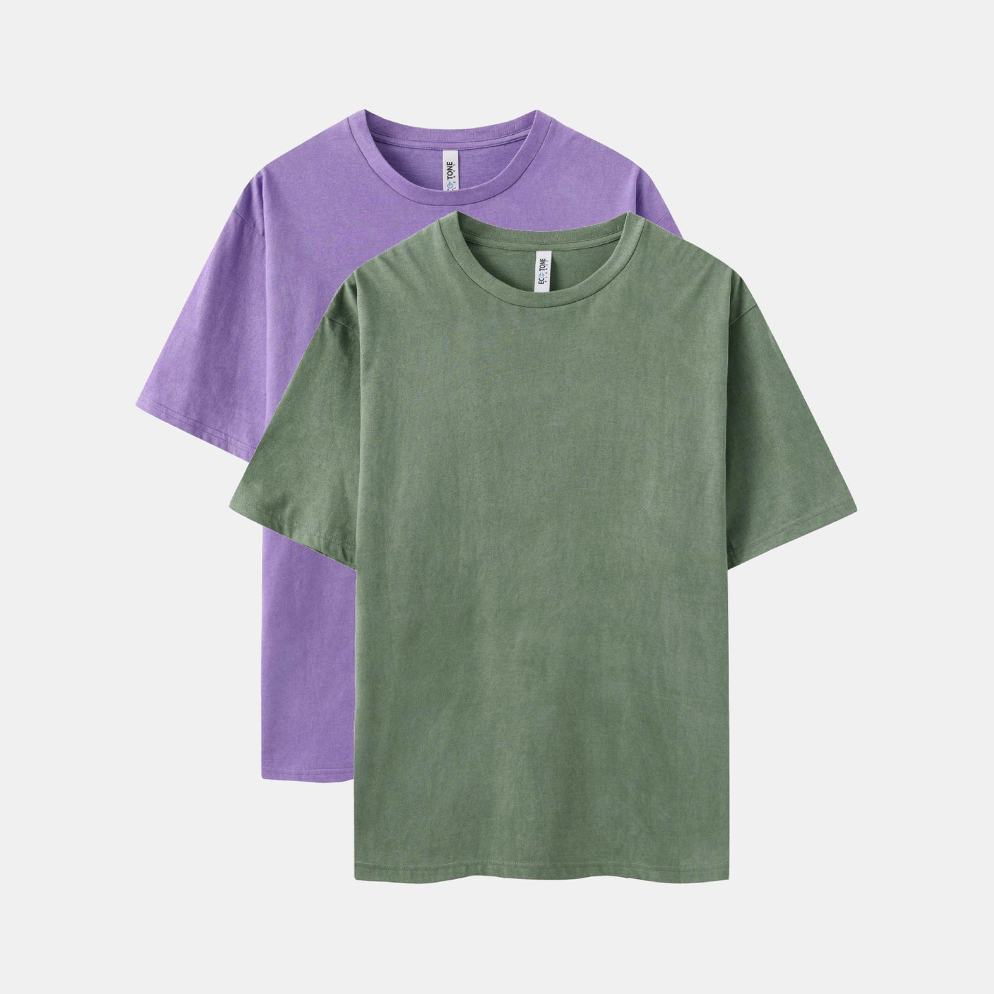 Vintage Wash Crew Neck 2-Pack(Lavender/Sage)