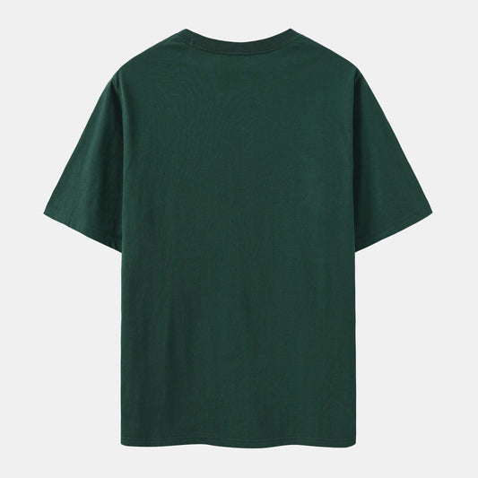 Unisex Solid Midnight Teal Crew Neck