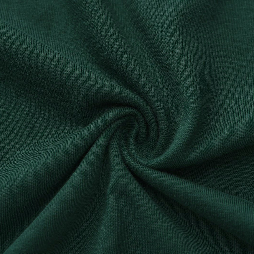 Unisex Solid Midnight Teal Crew Neck