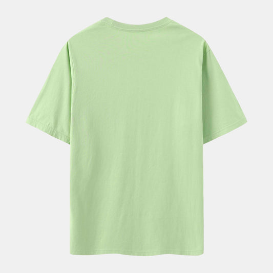 Unisex Solid Sage Leaf Crew Neck