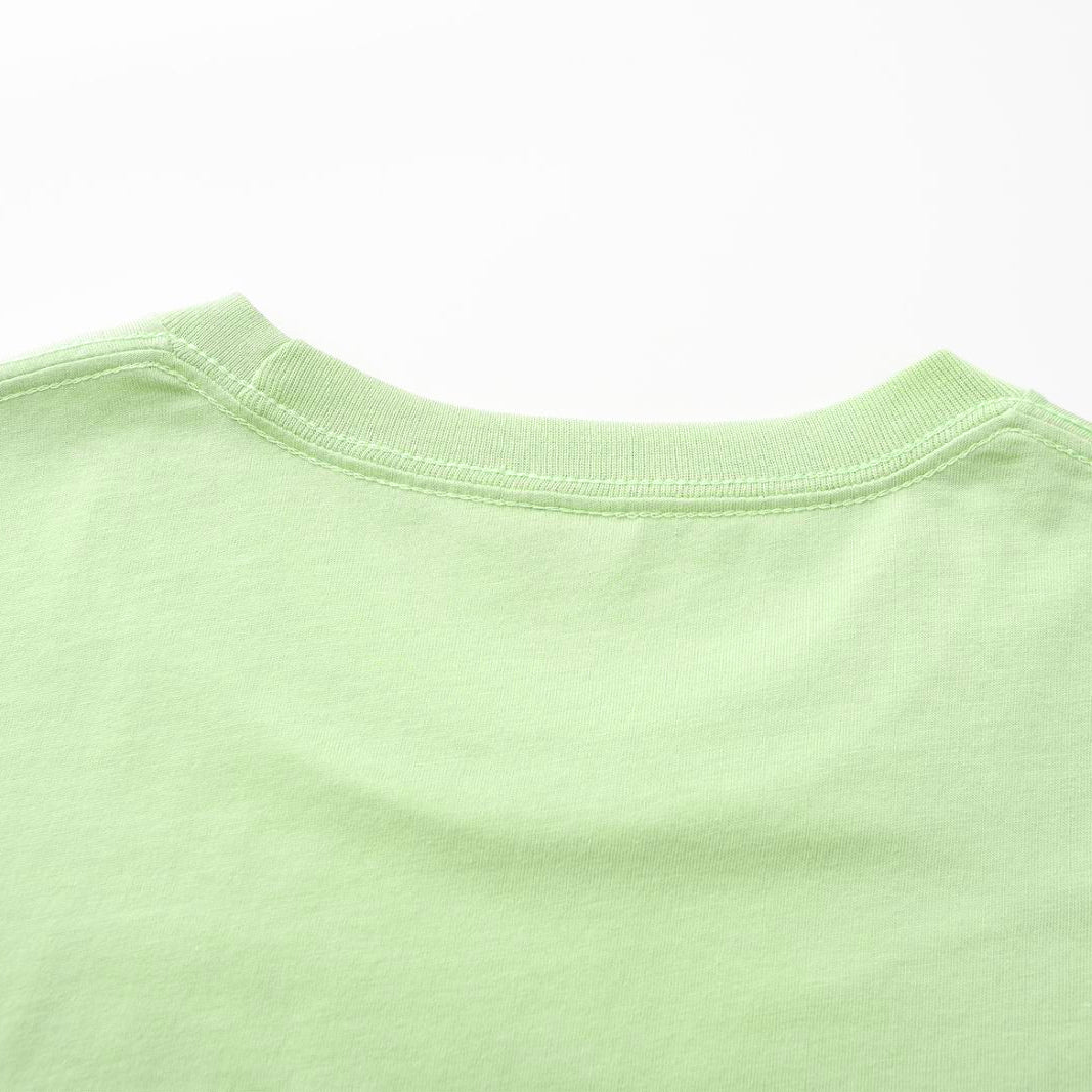 Unisex Solid Sage Leaf Crew Neck