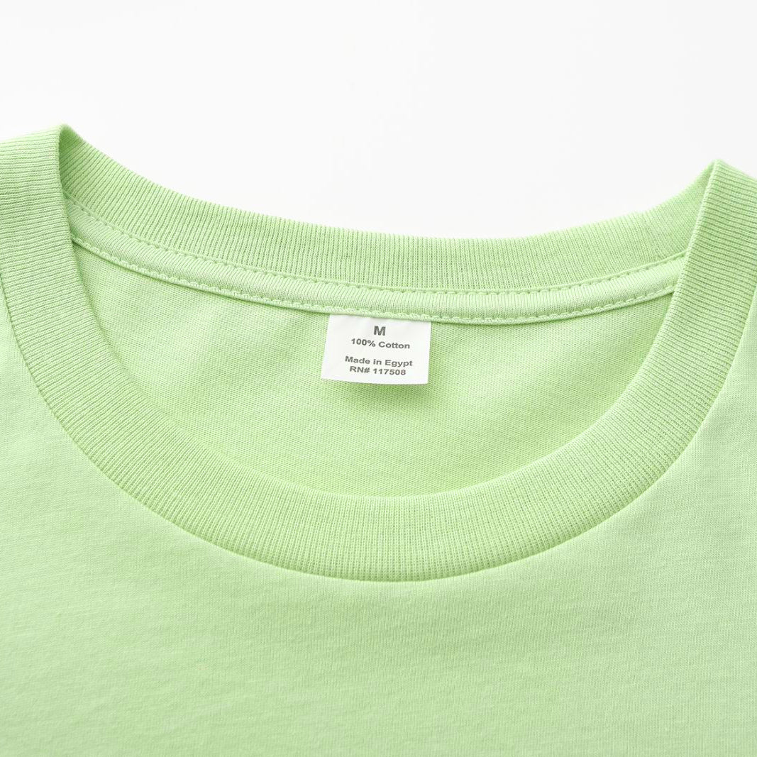 Unisex Solid Sage Leaf Crew Neck