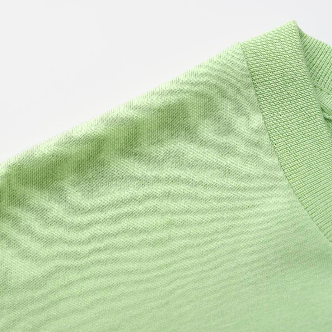 Unisex Solid Sage Leaf Crew Neck