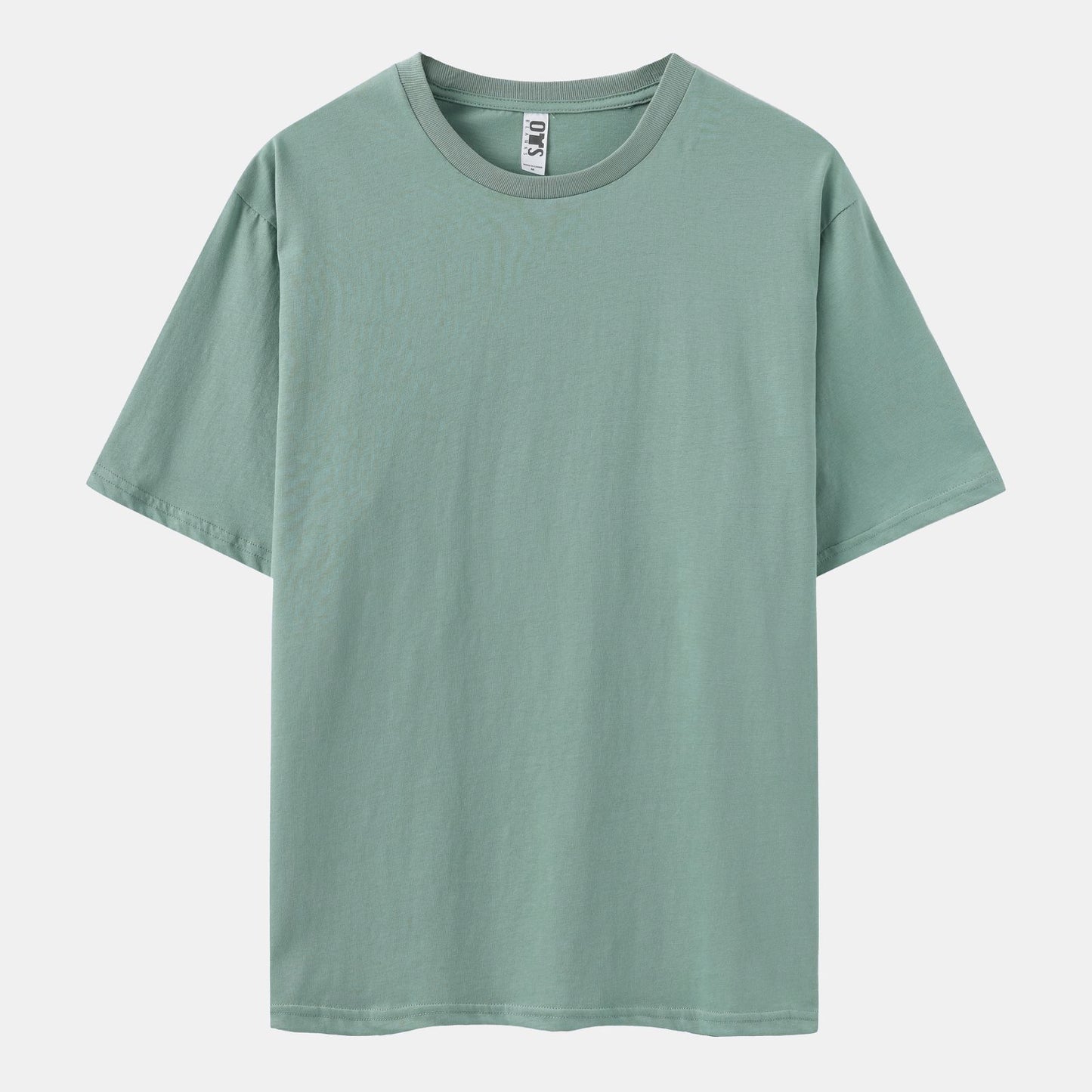 Unisex Solid 6-Pack Crew Neck(Stone Blue/Ripple Blue/Turquoise/Sage Leaf/Faded Peach/Soft Violet)