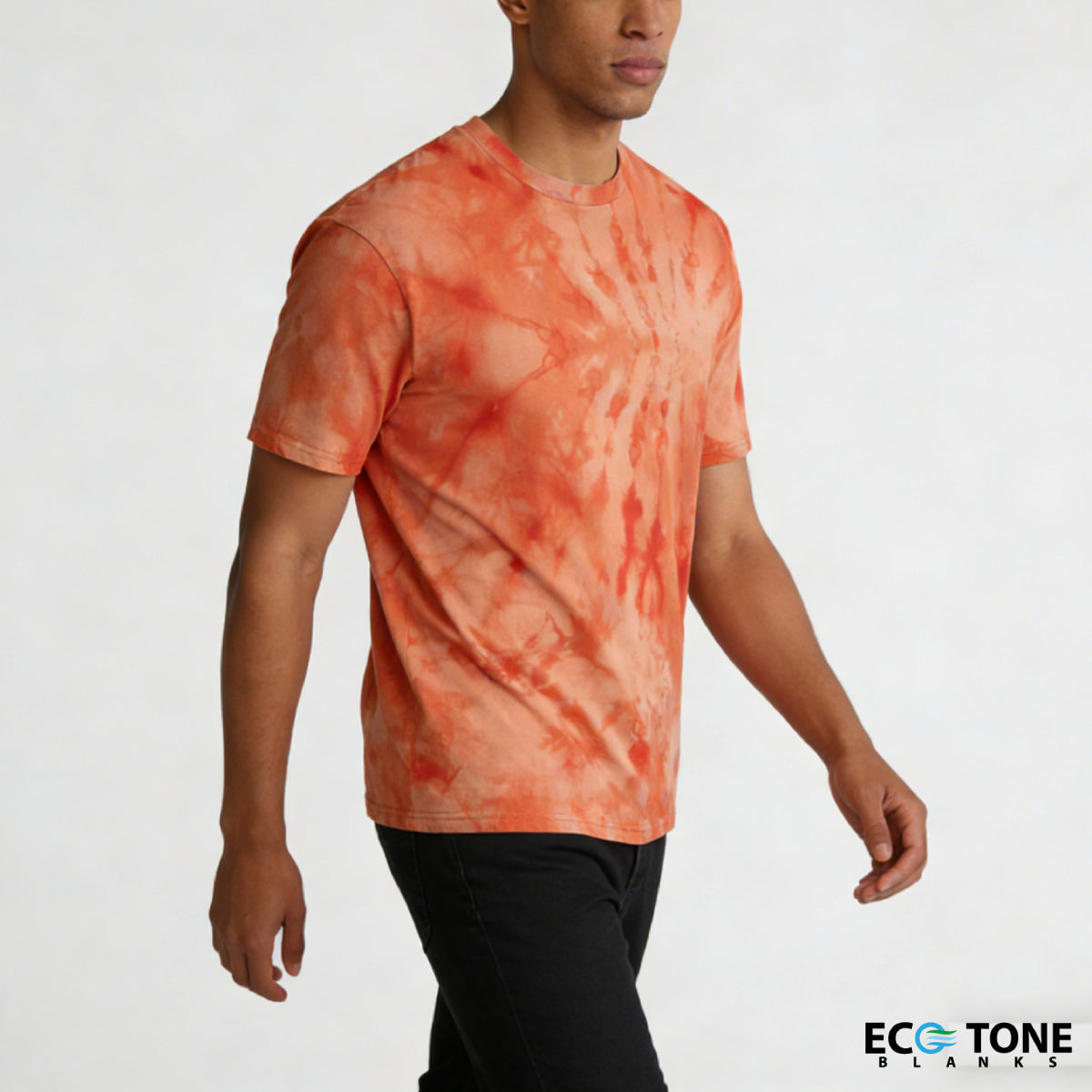CrystaI Wash Crew Neck 4-Pack (Tangerine/CharcoaI/Indigo/Gray)