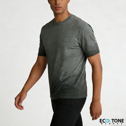 Ombre Dark Charcoal Crew Neck