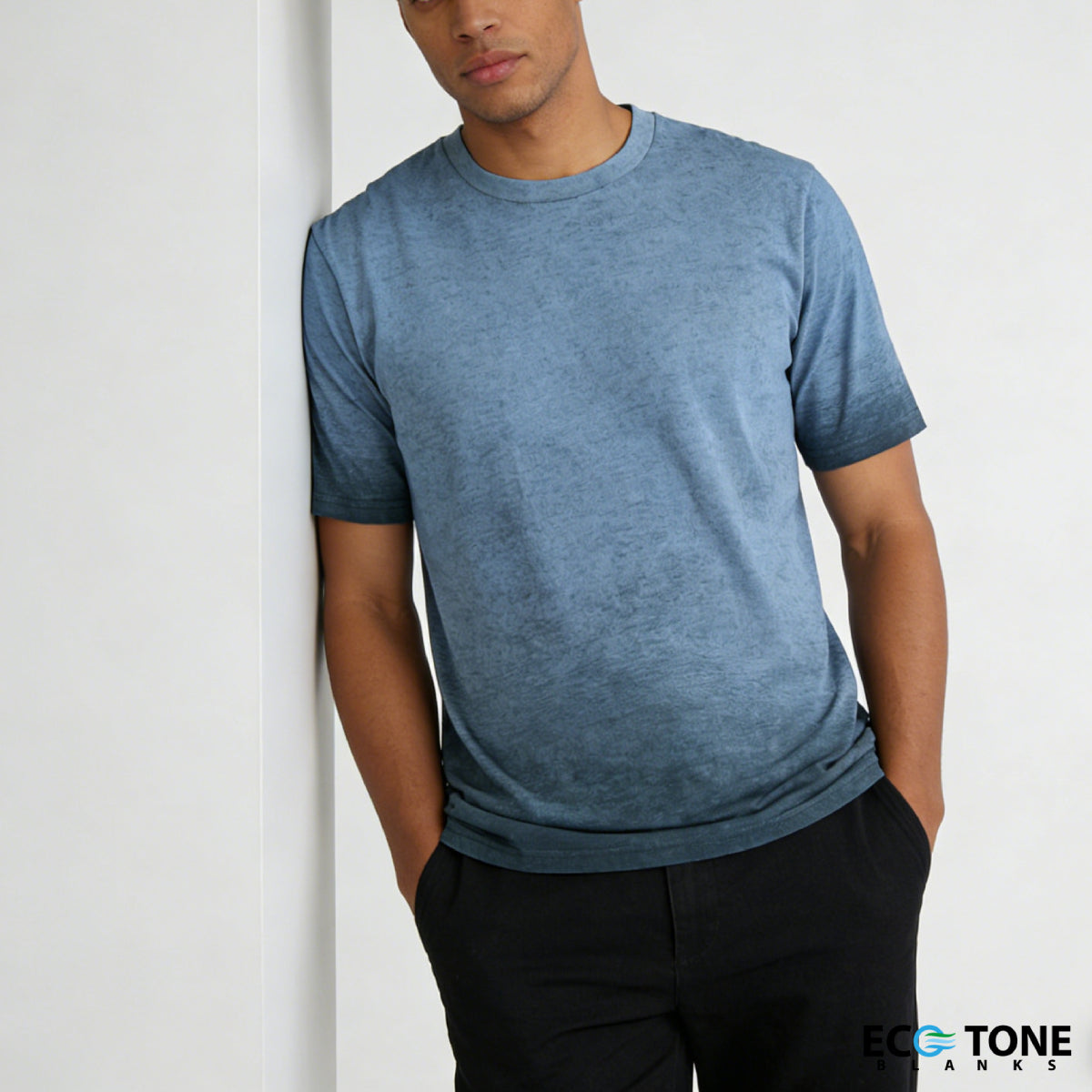 Ombre Navy Crew Neck