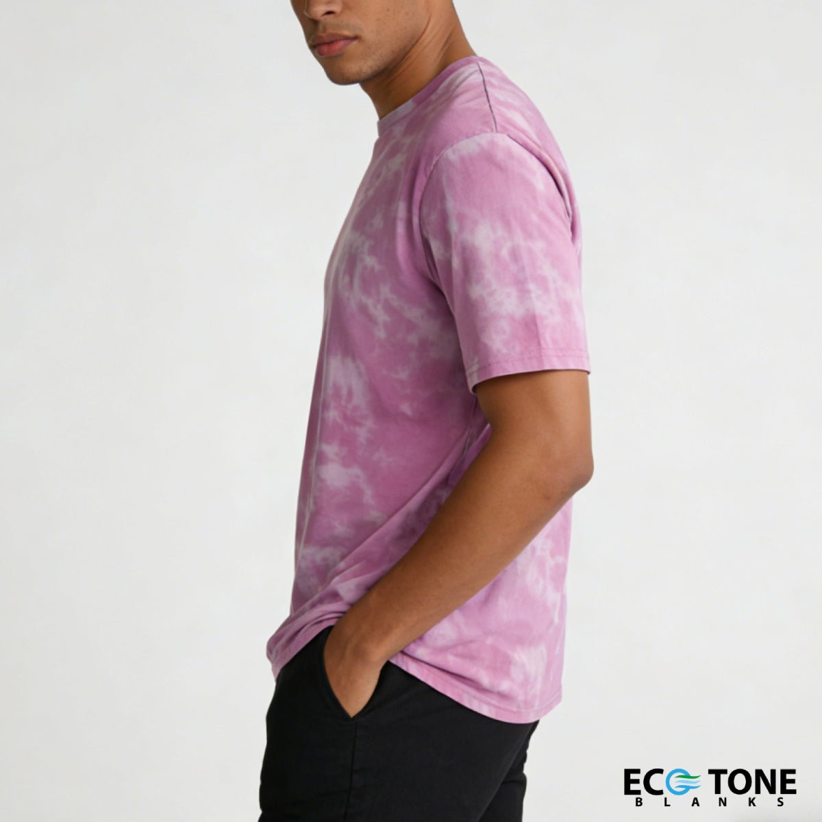 Sky Wash Deep Pink Crew Neck