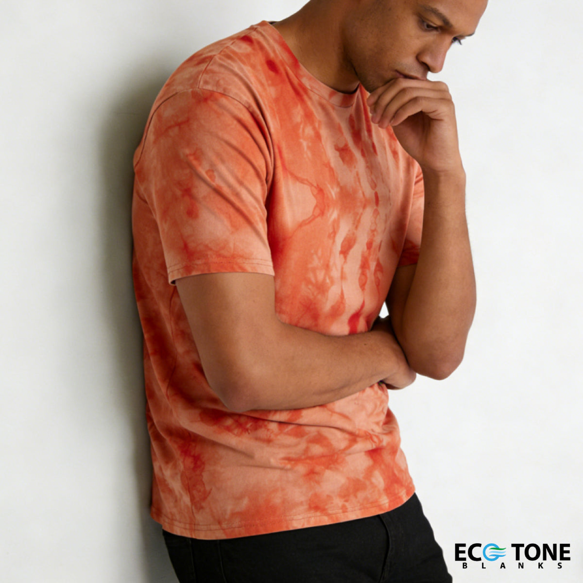 CrystaI Wash Crew Neck 4-Pack (Tangerine/CharcoaI/Indigo/Gray)