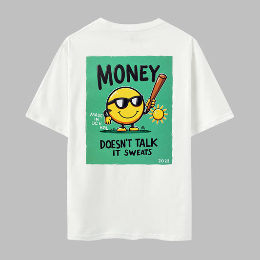 Cute Print Short Sleeve Crew Neck T-shirt