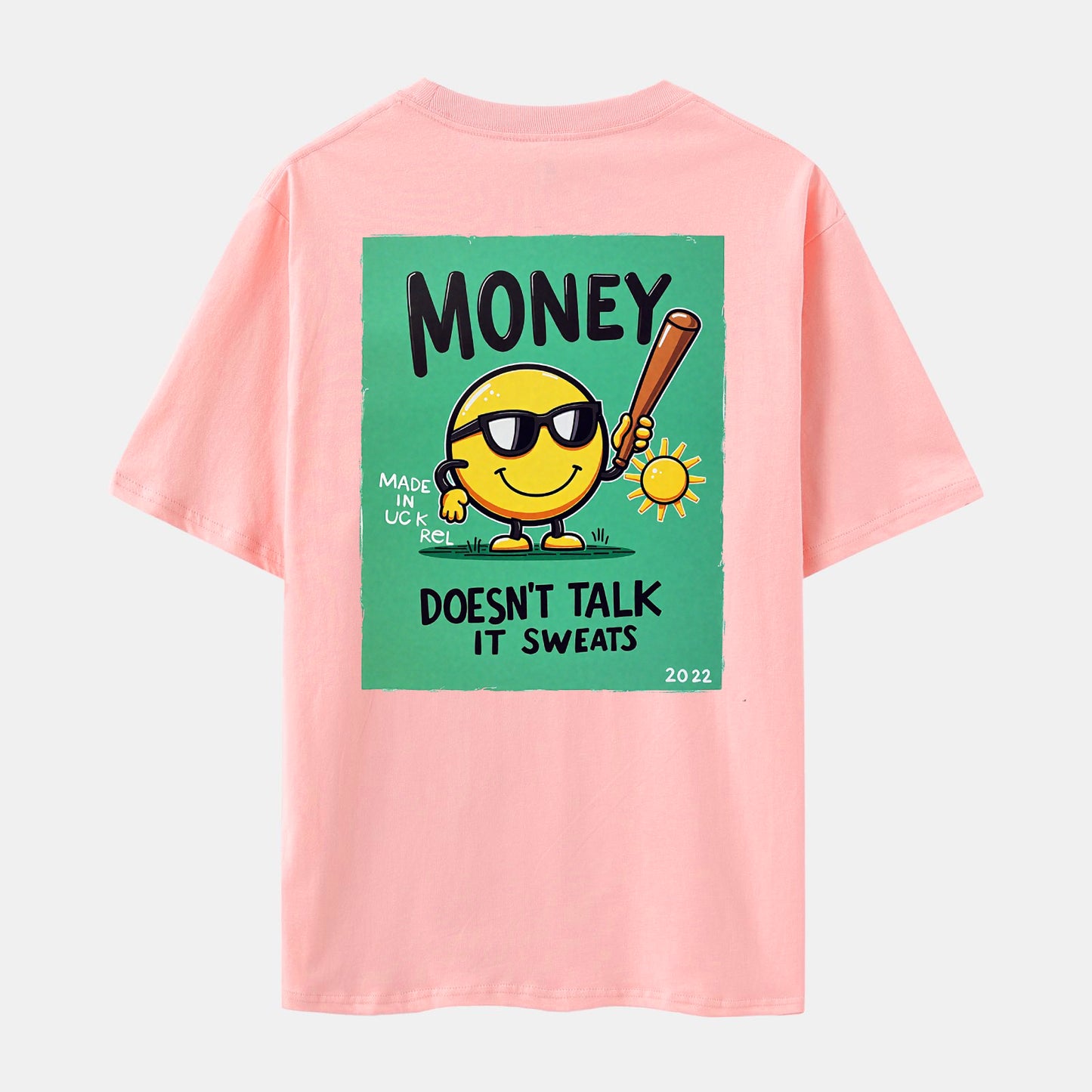 Cute Print Short Sleeve Crew Neck T-shirt