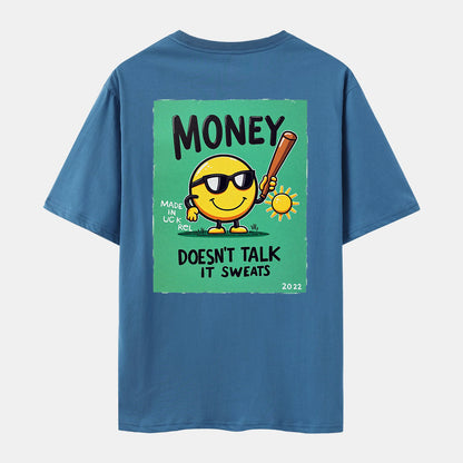 Cute Print Short Sleeve Crew Neck T-shirt