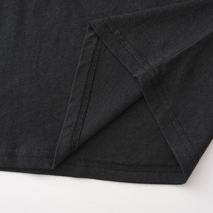 Unisex Solid All Black 10-Pack Crew Neck