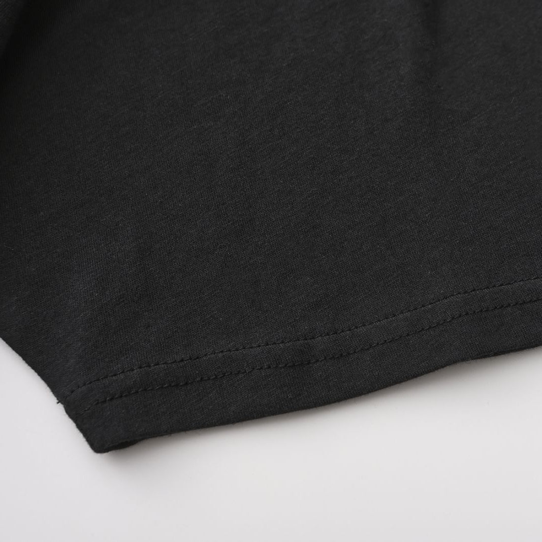 Solid All Black 3-Pack Crew Neck