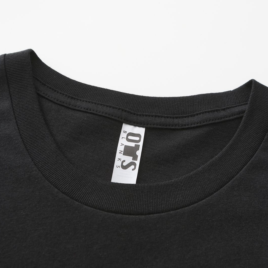 Unisex Solid All Black 10-Pack Crew Neck