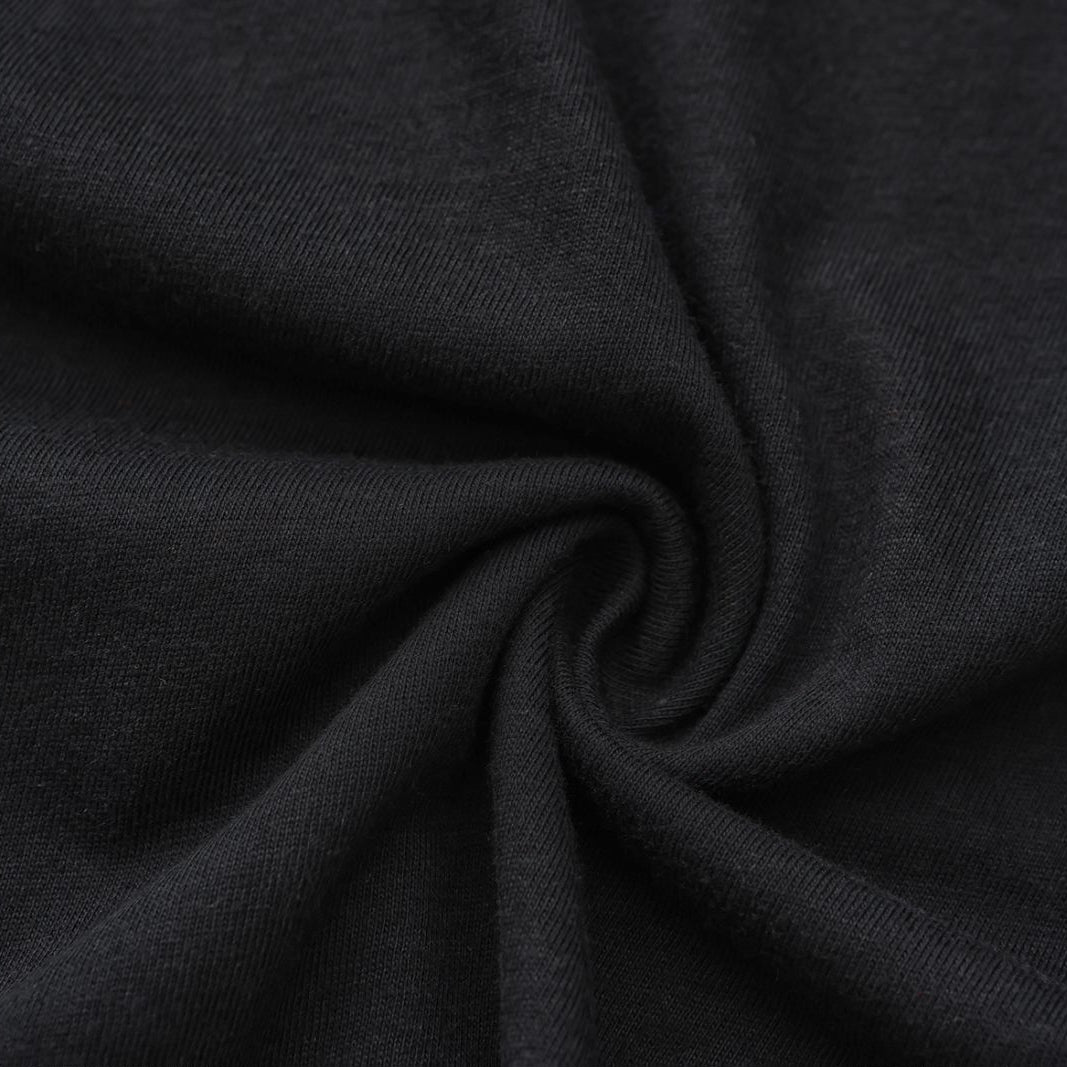 Solid 6-Pack Crew Neck（3x Black/3x White）
