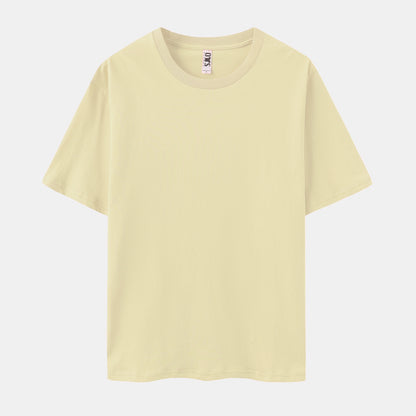 Unisex Solid Chalk Crew Neck