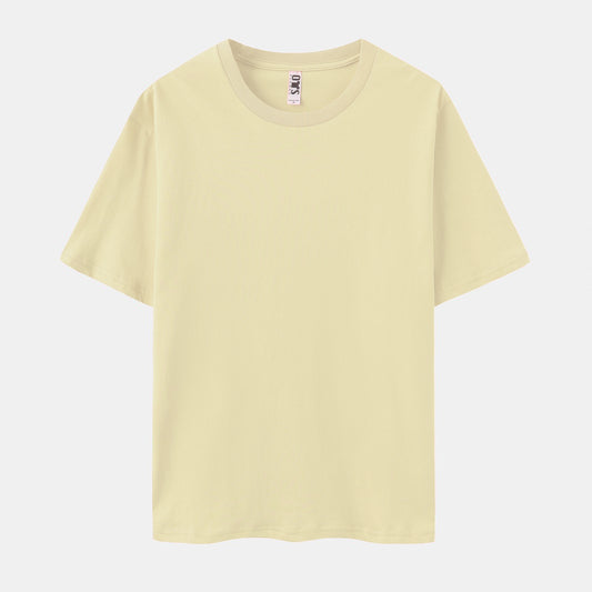 Unisex Solid Chalk Crew Neck