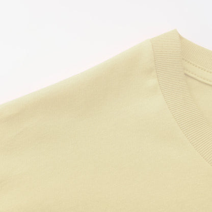 Unisex Solid Chalk Crew Neck