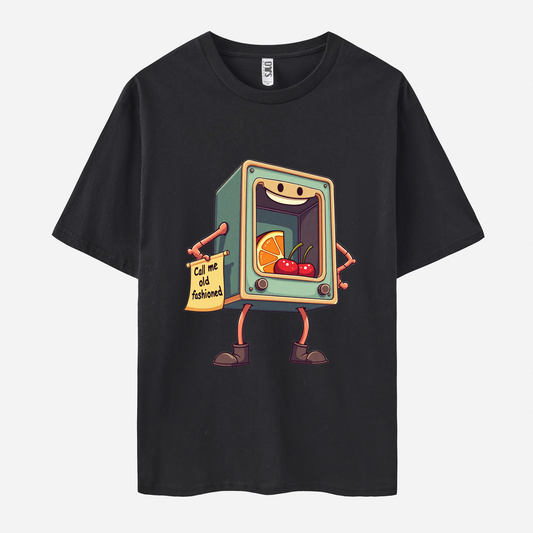 'Old Fashioned' Print Short Sleeve Crew Neck T-shirt