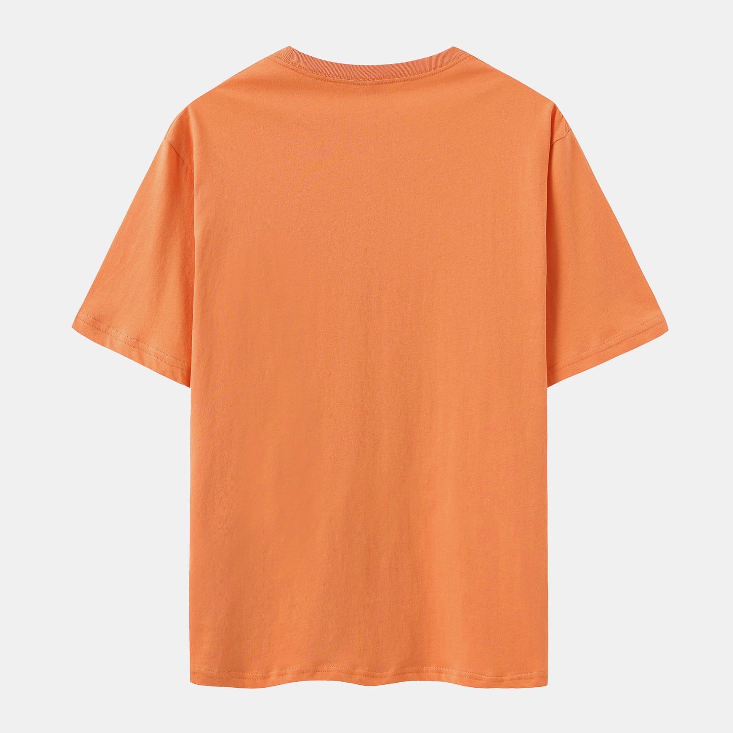 Unisex Solid 3-Pack Crew Neck（Turquoise/White/Desert Orange）