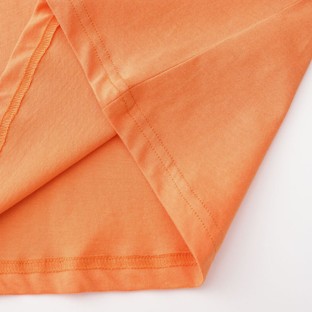 Solid Desert Orange Crew Neck