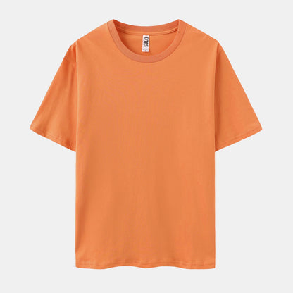 Unisex Solid 6-Pack Crew Neck（Midnight Teal/Cupid/Ripple Blue/Desert Orange/Sage Leaf/Chalk)