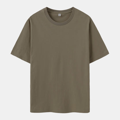 Unisex Solid Iron Crew Neck