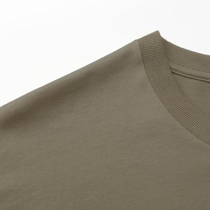 Unisex Solid Iron Crew Neck