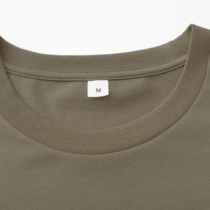 Unisex Solid Iron Crew Neck