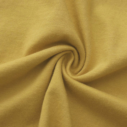 Unisex Solid Light Camel Crew Neck