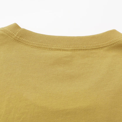 Unisex Solid Light Camel Crew Neck