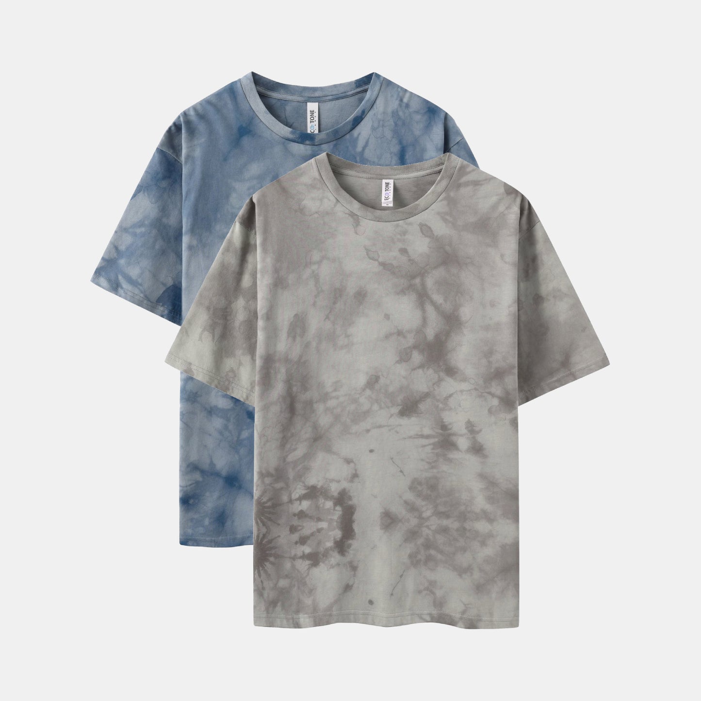 CrystaI Wash Crew Neck 2-Pack (CharcoaI/Indigo)