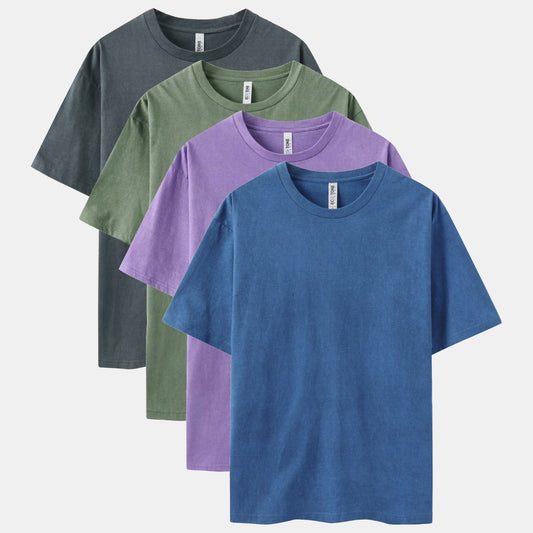 Vintage Wash Crew Neck 4-Pack（Ocean/Lavender/Sage/CharcoaI）