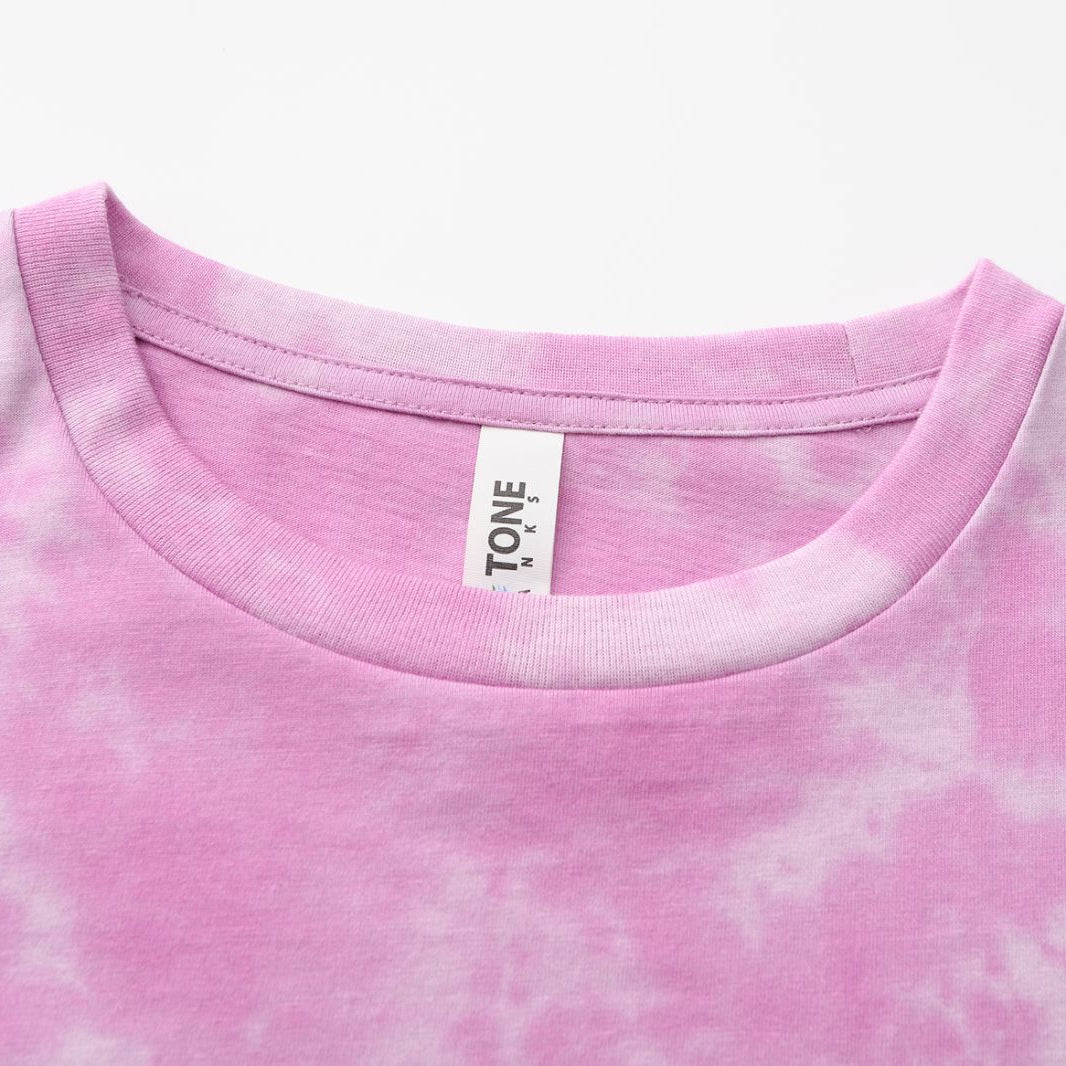 Sky Wash Deep Pink Crew Neck