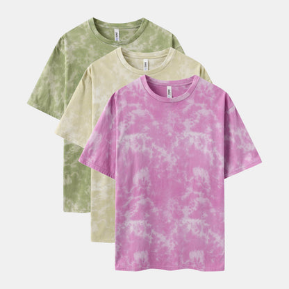 Sky Wash Crew Neck 3-Pack (Deep Pink/Khaki/OIive)