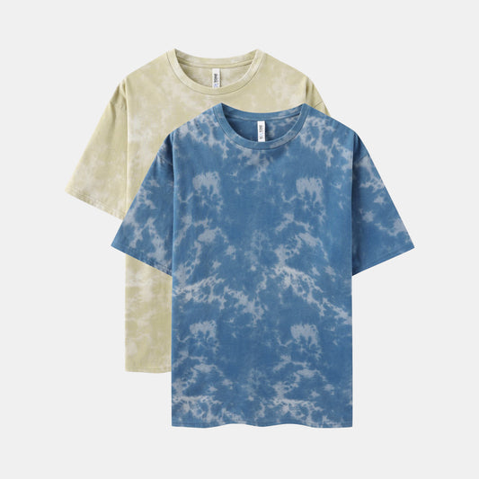 Sky Wash Crew Neck 2-Pack (Khaki/Indigo)