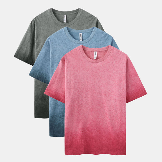 Ombre 3-Pack Crew Neck（Dark Charcoal/Red/Navy）