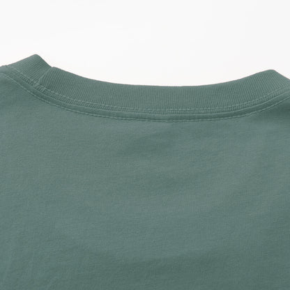 Unisex Solid Metal Crew Neck