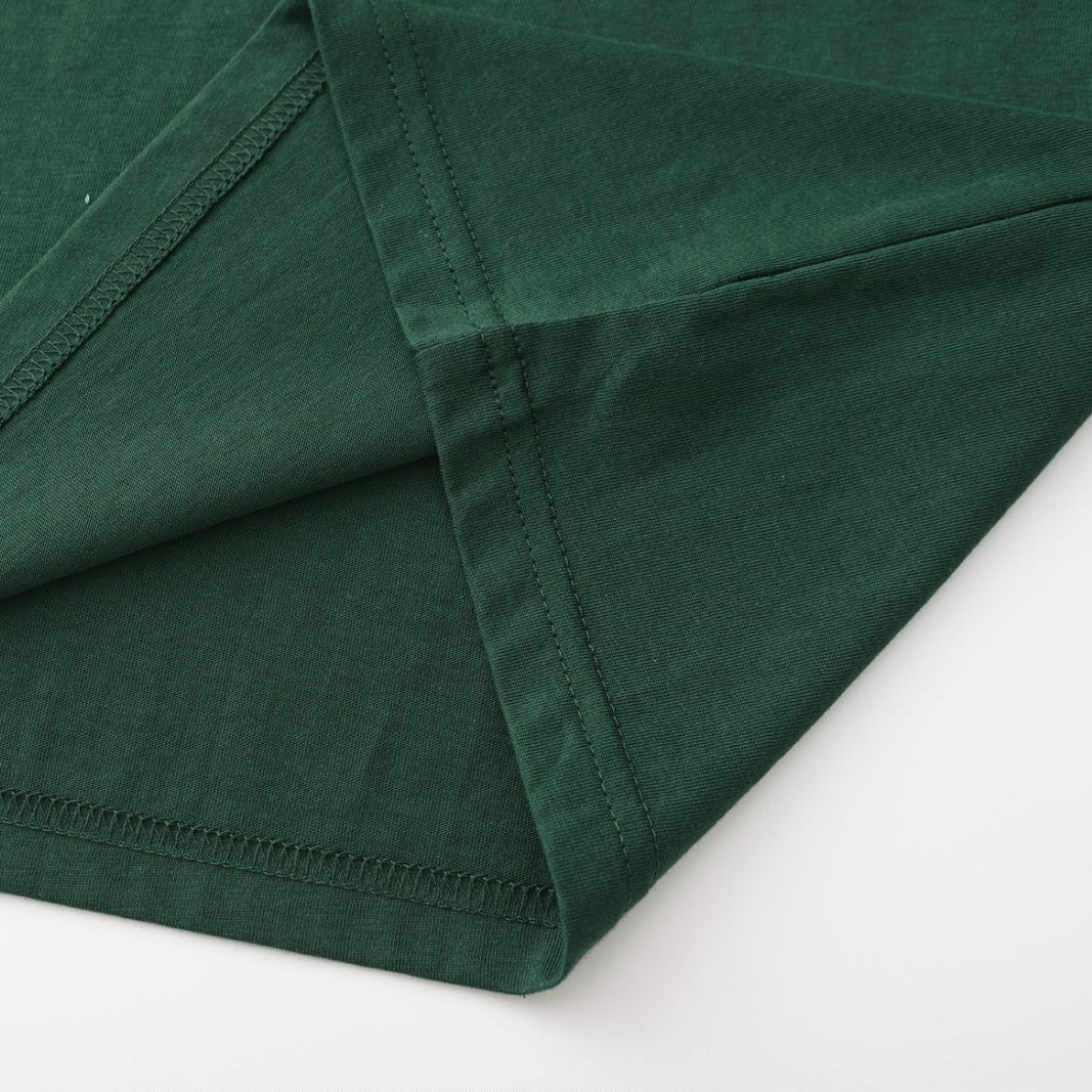 Solid Midnight Teal Crew Neck
