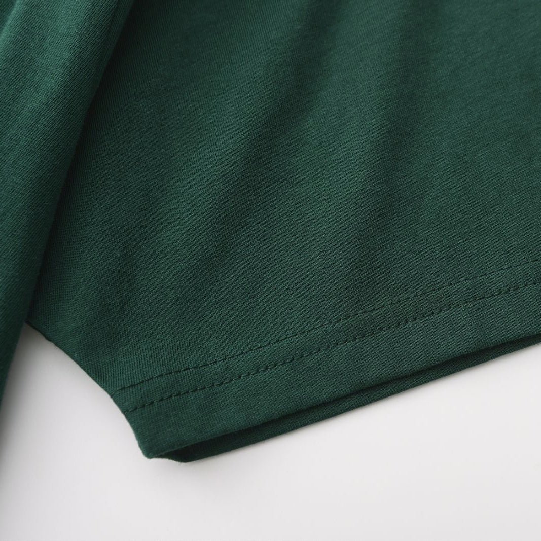 Solid Midnight Teal Crew Neck